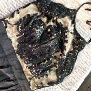 Embroidered Black Romper